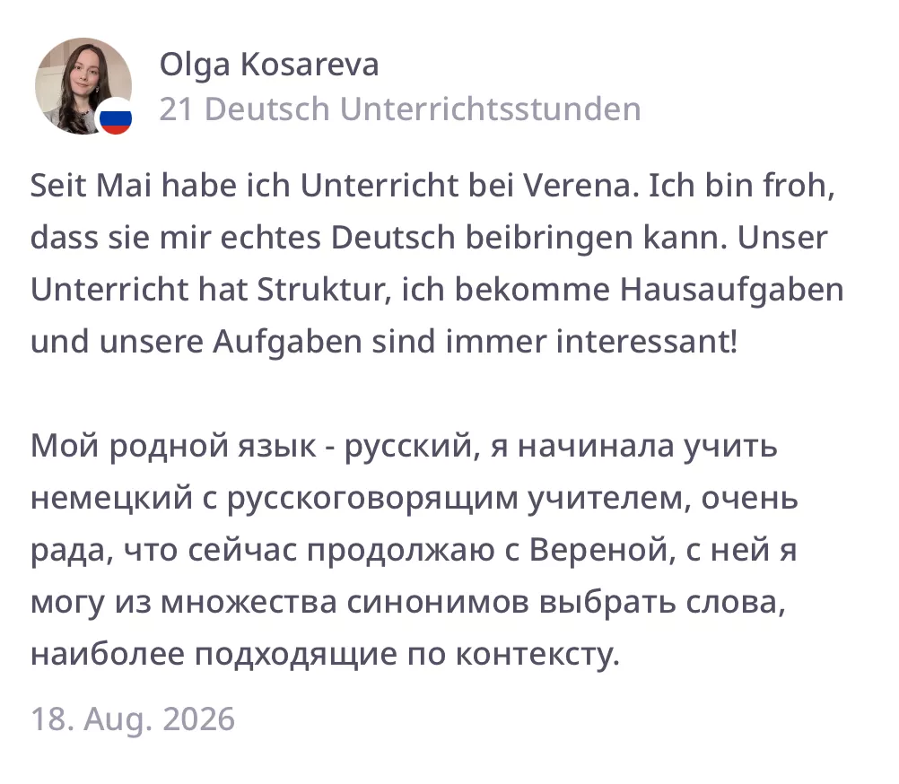Feedback Olga